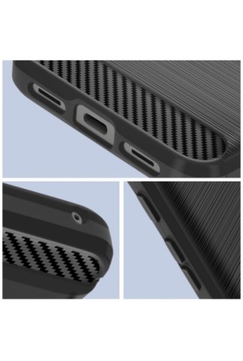 Cover flessibile per per Google Pixel 8 effetto carbonio nera - Classic Carb