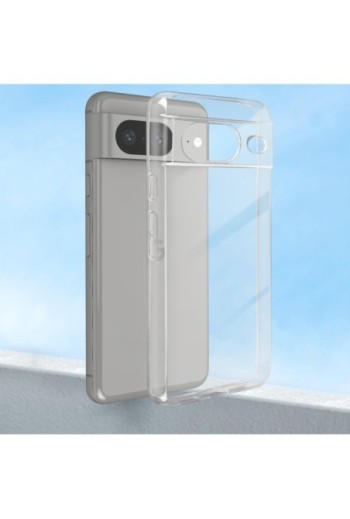 Cover per Google Pixel 8 silicone flessibile ultra-sottile e resistente - trasparente