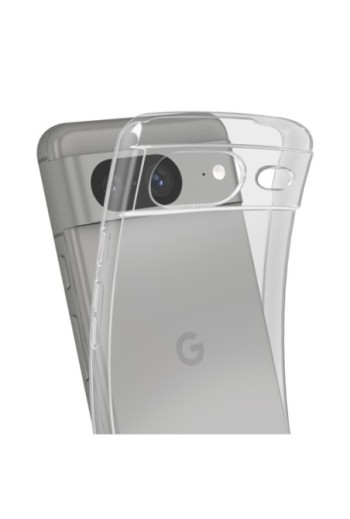 Cover per Google Pixel 8 silicone flessibile ultra-sottile e resistente - trasparente