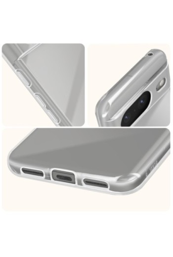Cover per Google Pixel 8 silicone flessibile ultra-sottile e resistente - trasparente