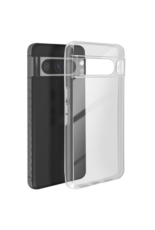 Cover per Google Pixel 8 Pro silicone flessibile ultra-sottile e resistente - trasparente