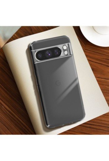 Cover per Google Pixel 8 Pro silicone flessibile ultra-sottile e resistente - trasparente