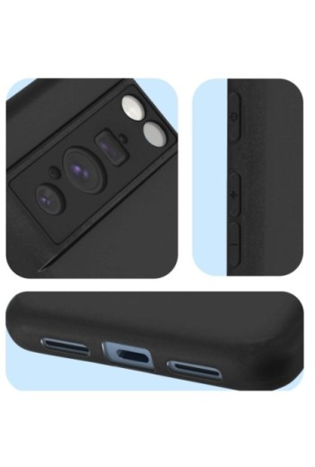 Cover per Google Pixel 8 Pro in silicone flessibile nera Classic Case