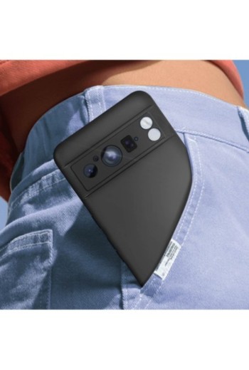 Cover per Google Pixel 8 Pro in silicone flessibile nera Classic Case