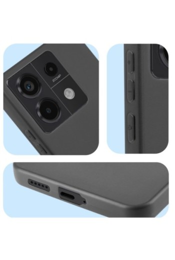 Cover per Xiaomi Redmi Note 13 Pro 5G in silicone flessibile nera Classic Case