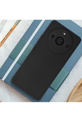 Cover per Realme 11 Pro e 11 Pro Plus silicone opaco serie Classic Case Mat - nera