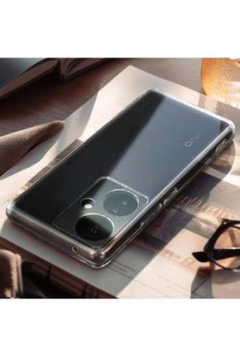Cover flessibile per Vivo V29 Lite 5G design sottile MOFI serie Ming - trasparente