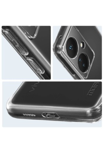 Cover flessibile per Vivo V29 Lite 5G design sottile MOFI serie Ming - trasparente