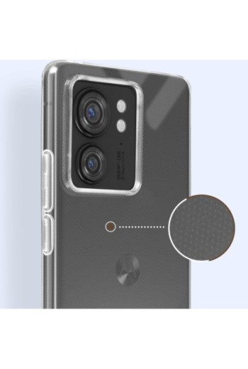 Cover in silicone per Motorola Edge 40 serie Pureflex - trasparente