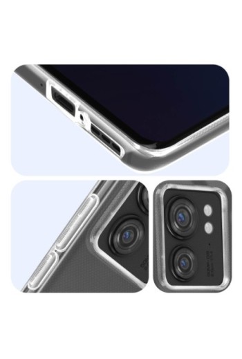 Cover in silicone per Motorola Edge 40 serie Pureflex - trasparente