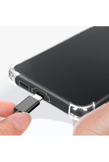 Cover flessibile per Samsung Galaxy S23 FE anti-urto trasparente serie Classic Bump