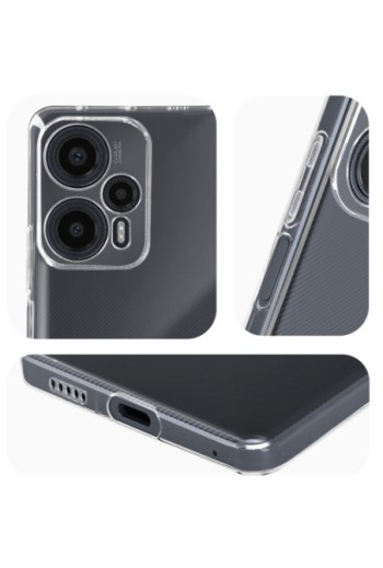 Cover per Xiaomi Poco F5 flessibile trasparente Classic Case