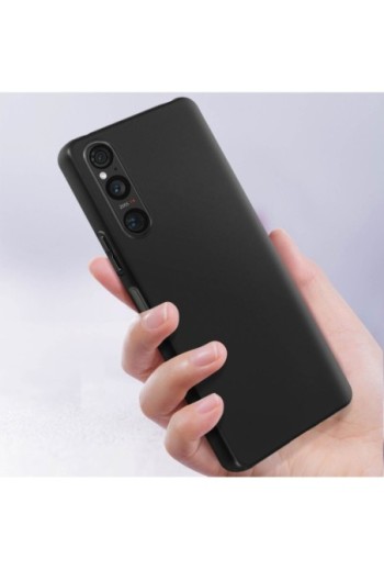 Cover per Sony Xperia 1 V flessibile nera Classic Case