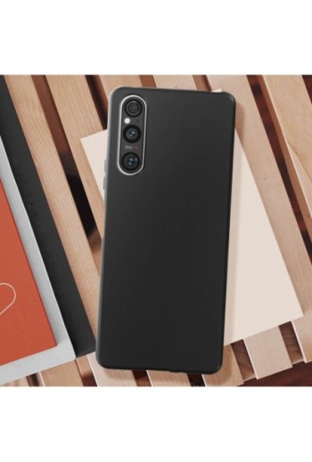 Cover per Sony Xperia 1 V flessibile nera Classic Case
