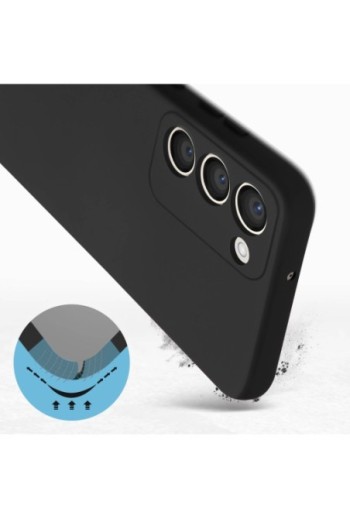 Cover soft-touch per Samsung Galaxy S23 serie Fast Cover nera