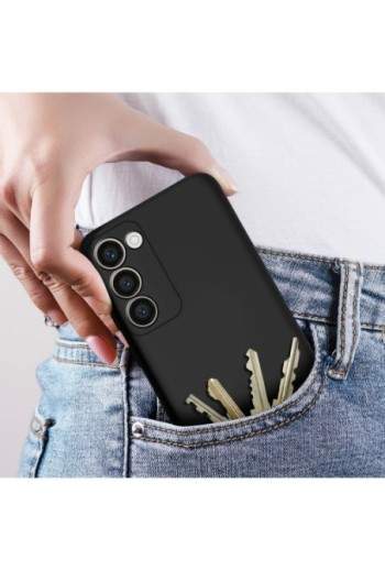 Cover soft-touch per Samsung Galaxy S23 serie Fast Cover nera