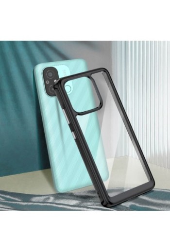 Cover rigida per Xiaomi Redmi 12C bordo nero serie April Case