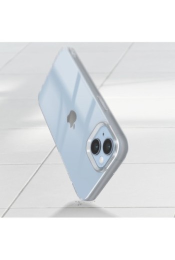Cover flessibile per iPhone 14 sottile 2 mm – trasparente