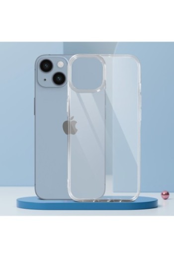 Cover flessibile per iPhone 14 sottile 2 mm – trasparente