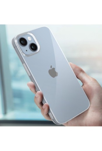Cover flessibile per iPhone 14 sottile 2 mm – trasparente