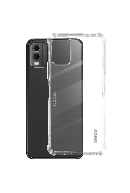 Cover bumper per Nokia C32 silicone flessibile - trasparente