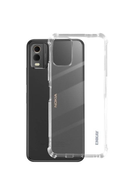 Cover bumper per Nokia C32 silicone flessibile - trasparente