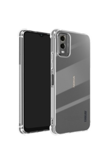 Cover bumper per Nokia C32 silicone flessibile - trasparente