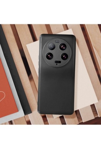 Cover in silicone flessibile e ultra-sottile nera per Xiaomi 13 Ultra 2022
