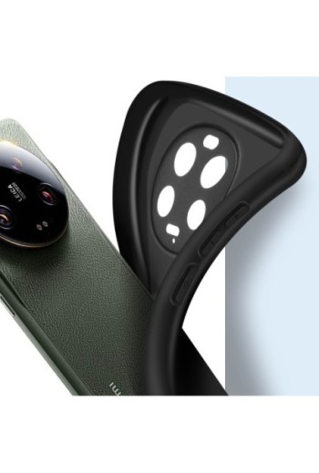 Cover in silicone flessibile e ultra-sottile nera per Xiaomi 13 Ultra 2022