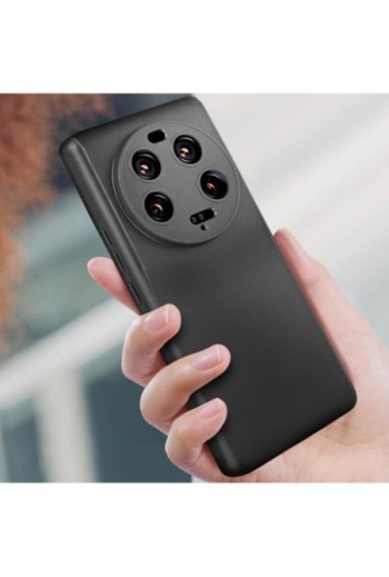 Cover in silicone flessibile e ultra-sottile nera per Xiaomi 13 Ultra 2022