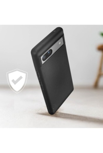 Cover in silicone flessibile e ultra-sottile nera per Google Pixel 7a