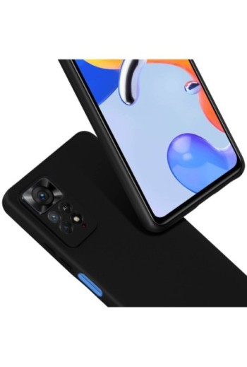 Cover per Xiaomi Redmi Note 11 Pro 5G in silicone con finitura soft-touch - nera
