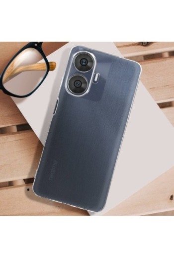 Cover in gel di silicone per Realme C55 sottile e resistente - trasparente