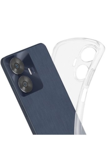 Cover in gel di silicone per Realme C55 sottile e resistente - trasparente