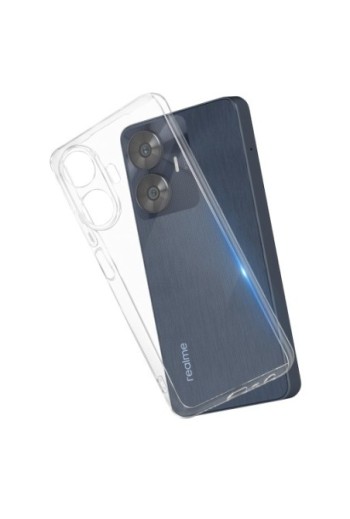 Cover in gel di silicone per Realme C55 sottile e resistente - trasparente