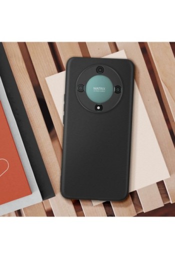 Cover in silicone flessibile e ultra-sottile nera per Honor Magic 5 Lite e X9a