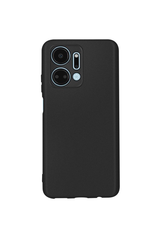 Cover in silicone flessibile e ultra-sottile nera per Honor X7a