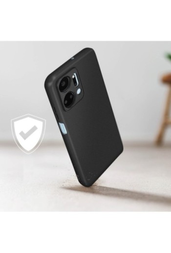Cover in silicone flessibile e ultra-sottile nera per Honor X7a