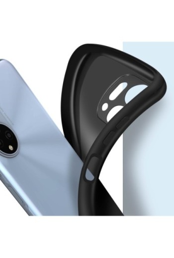Cover in silicone flessibile e ultra-sottile nera per Honor X7a