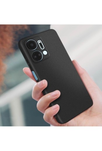 Cover in silicone flessibile e ultra-sottile nera per Honor X7a