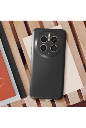 Cover in silicone flessibile e ultra-sottile nera per Huawei Mate 50 Pro