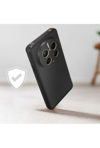 Cover in silicone flessibile e ultra-sottile nera per Huawei Mate 50 Pro