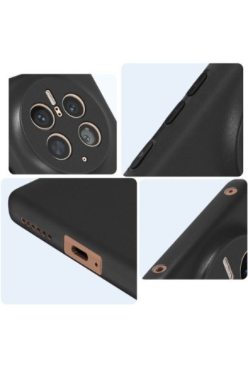 Cover in silicone flessibile e ultra-sottile nera per Huawei Mate 50 Pro