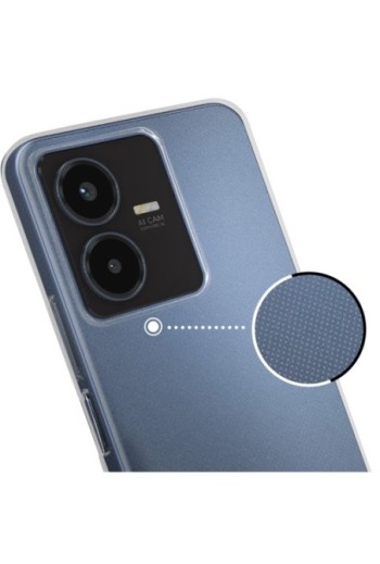 Cover per Vivo Y22s e Y35 silicone morbido extra-sottile - trasparente