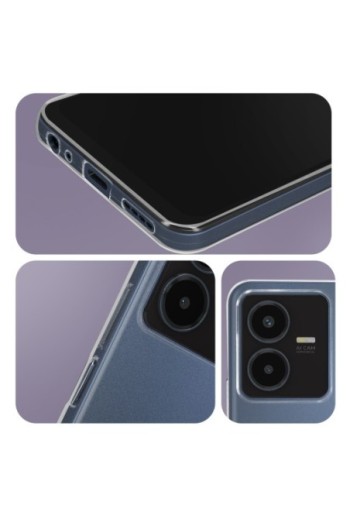 Cover per Vivo Y22s e Y35 silicone morbido extra-sottile - trasparente