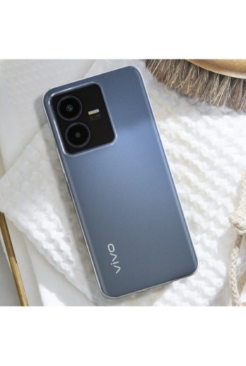 Cover per Vivo Y22s e Y35 silicone morbido extra-sottile - trasparente