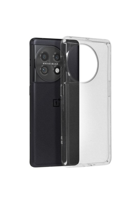Cover per OnePlus 11 silicone morbido extra-sottile - trasparente