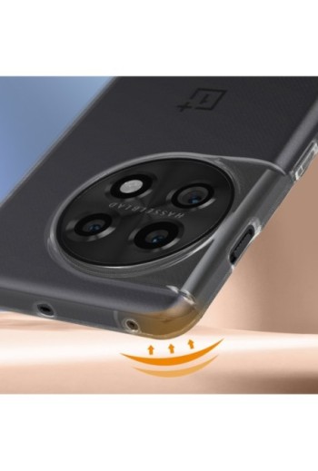 Cover per OnePlus 11 silicone morbido extra-sottile - trasparente
