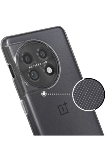 Cover per OnePlus 11 silicone morbido extra-sottile - trasparente