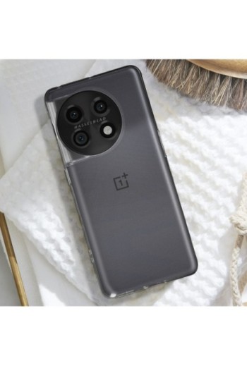 Cover per OnePlus 11 silicone morbido extra-sottile - trasparente